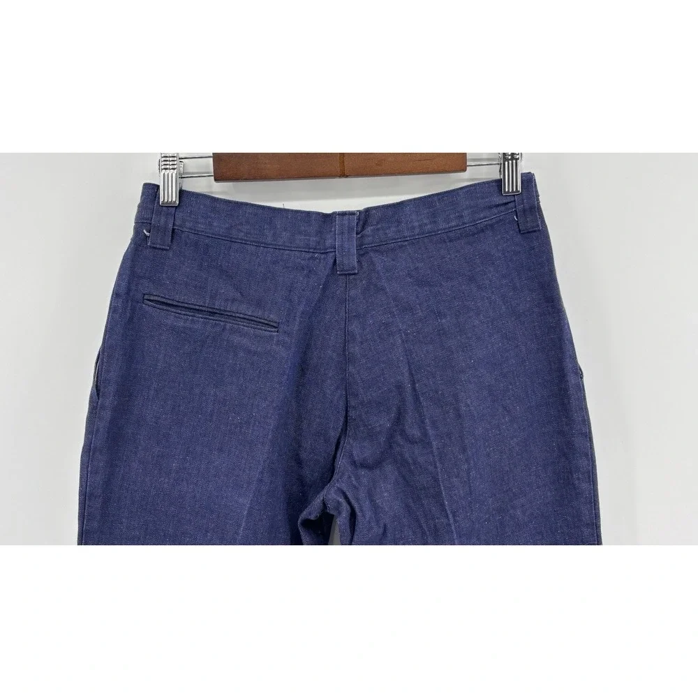Vintage Sailor Jeans Mens 29x31 Dark Denim Bell Bottom Hippie Seafarer Style USA